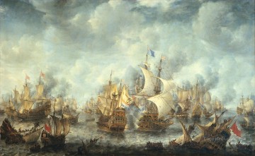 海戦 Painting - スヘフェニンゲン・スラグ・ビジ・テル・ハイデヤン・アブラハムシュの戦い